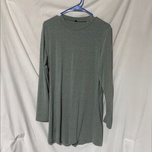 Women's Gray Long Sleeve Top